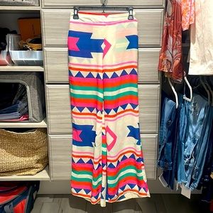 Aztec Pattern Palazo Pants